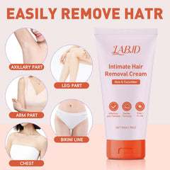 LABJD Hair Removal Cream demonstrating fast action for quick, smooth results.