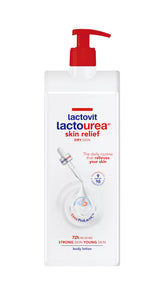 Lactovit Lactourea Body Lotion bottle front emphasizes hydration for dry skin