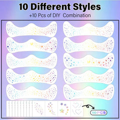 LADDYFOX mini glitter patches provide tiny, lasting embellishments for day-to-night looks