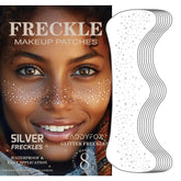 LADDYFOX silver glitter freckles patches for a dazzling festival look that lasts all day