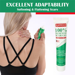 Ladygo Advance Scar Gel applied on arm demonstrates easy, mess-free use for everyday scar care