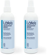 Lafe's natural deodorant 8oz spray bottle for all-day freshness.