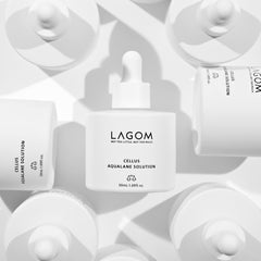 LAGOM Cellus Aqualane Solution texture swatch reveals silky, non-greasy finish