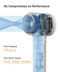 Laifen MINI hair dryer with magnetic nozzle for versatile styling