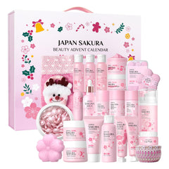 LAIKOU Japan Sakura Advent Calendar 2025 box, festive packaging for holiday gifting.
