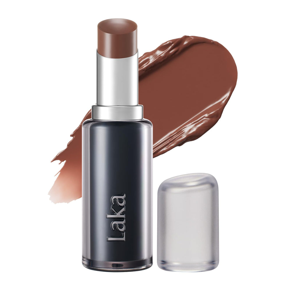 Laka Devil Lip close-up showing vivid color and natural glow.
