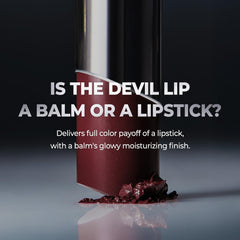 Laka Devil Lip glide-on application for silky, crease-free color.