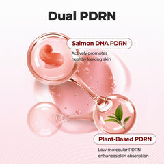 Laka dual PDRN base image highlighting hydration and smoothing from PDRN components