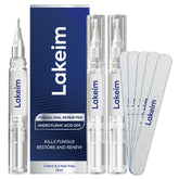 Lakeim Toenail Fungus Pen application demonstrates precise daily treatment for nails.
