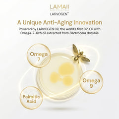 LAMAII Silky Moisturizing Soft Cream texture swirl demonstrating lightweight moisture
