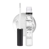 Lamel clear brow gel wand in action for precise daily brow grooming