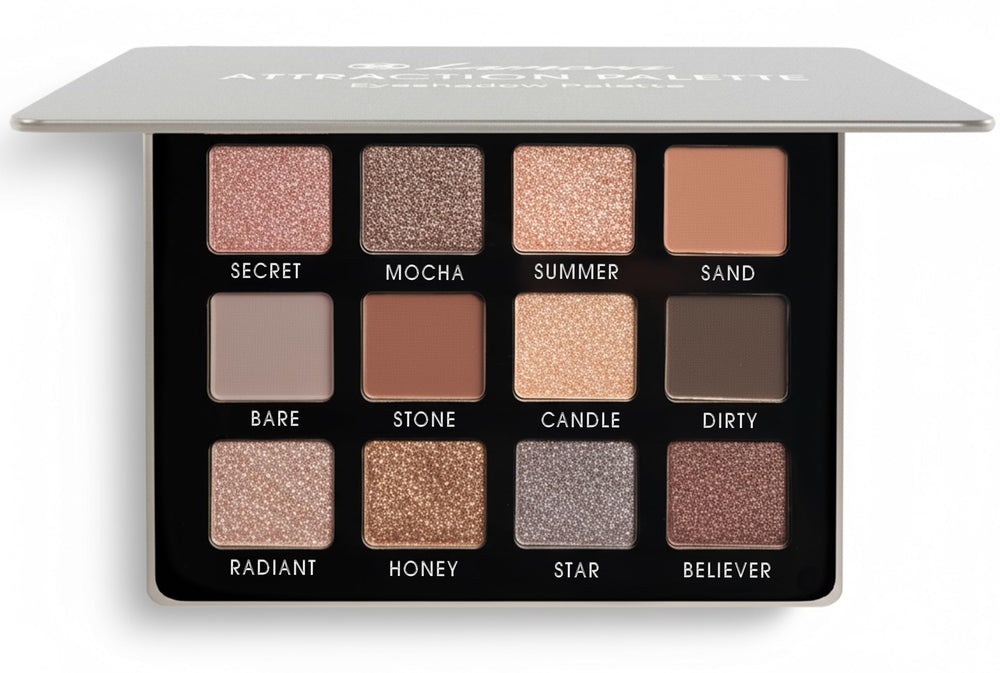 Lamora Attraction Eyeshadow Palette packaging for on-the-go use