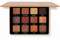 Lamora Bronze Eyeshadow Palette compact with mirror for on-the-go application