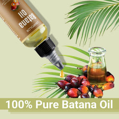 Lampolar Batana Oil applied to hair for smoother, manageable strands