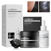 LANBENA bamboo charcoal pore strips for deep cleansing and refined pores.