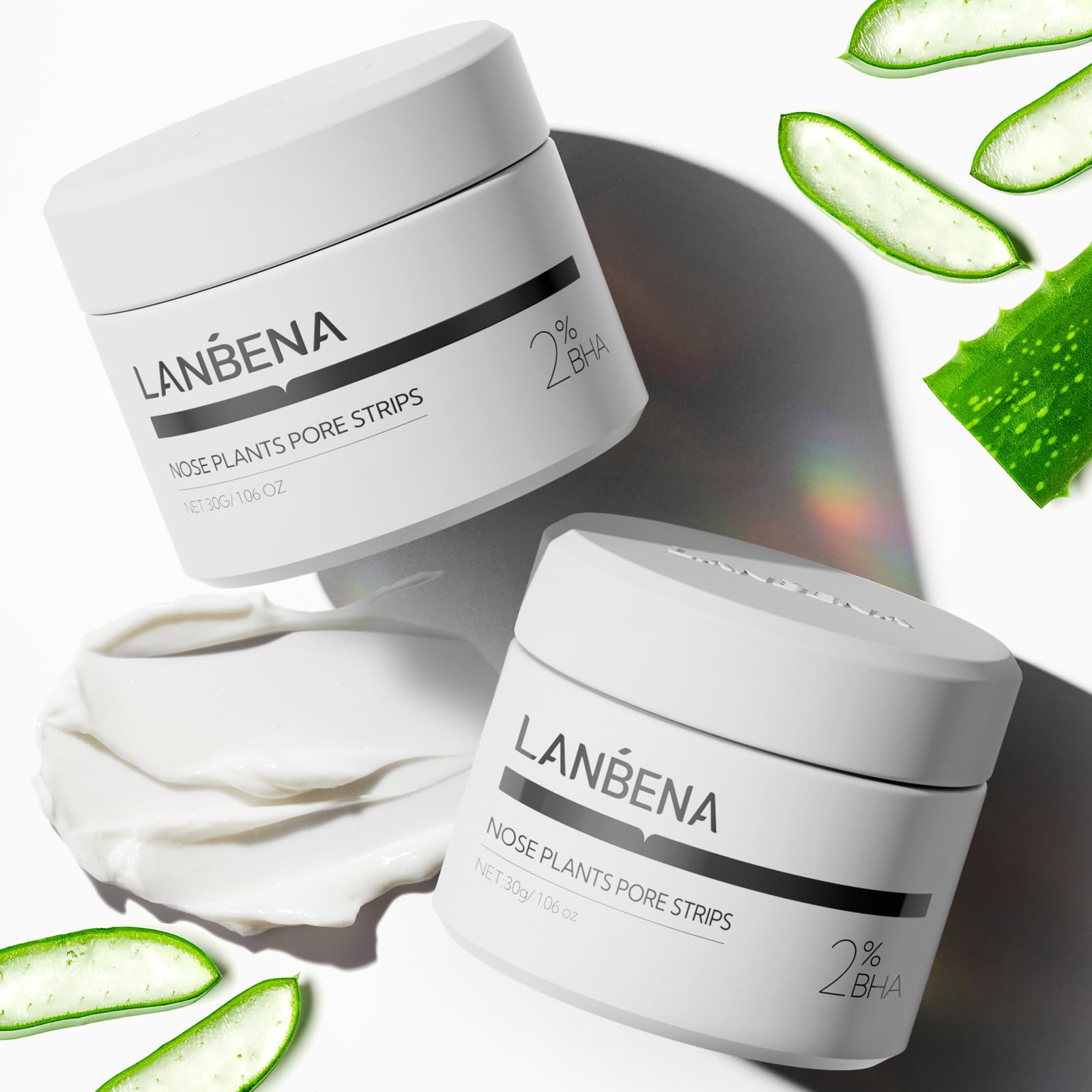 LANBENA Nose Pore Strips packaging for easy at-home pore cleansing.