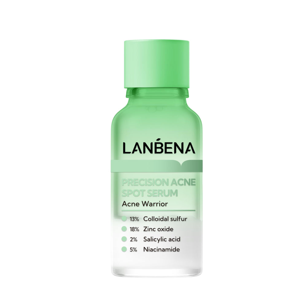 LANBENA precision acne spot serum bottle for targeted overnight treatment