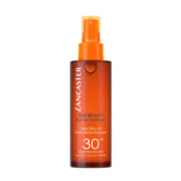 Lancaster Sun Beauty Satin Sheen Oil bottle, premium dry oil for quick, protected tanning