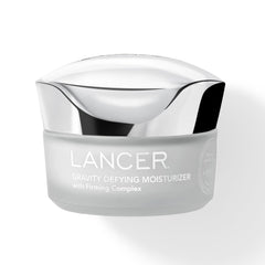 Lancer Gravity Defying Moisturizer bottle pour shows immediate hydration for daily use