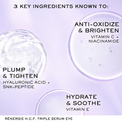 Lancôme triple serum discovery set close-up bottle for product overview.