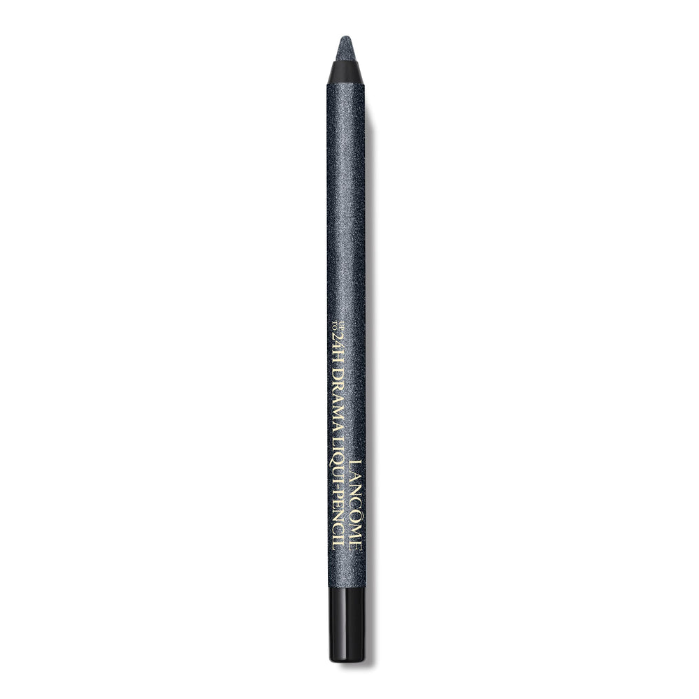 Lancôme Drama Waterproof Eyeliner Pencil swatch reveals bold Eiffel Diamond color.