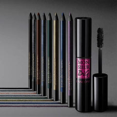Lancôme Drama Waterproof Eyeliner Pencil packaging highlights premium design and versatile shade options for quick looks.