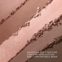 Lancôme Hypnôse palette swatches show rich pigments from matte to metallic.