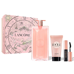 Lancôme Idôle perfume bottle with fresh citrus notes for daytime wear.