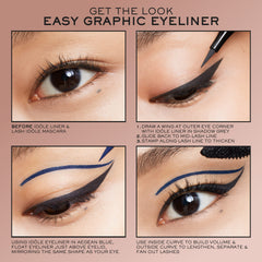 Lancôme Idôle Liner waterproof formula resists moisture while maintaining color.