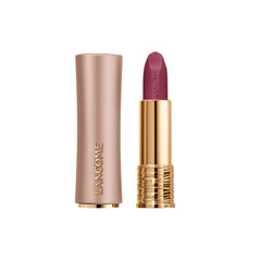 Lancôme L'Absolu Rouge Intimatte soft matte finish swatch for a refined look.