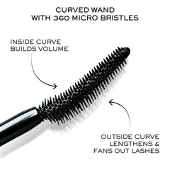 Lancôme Lash Idôle mascara brush close-up showing separation
