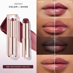 Lancôme Lip Idôle Butterglow with squalane-12 ingredients highlight for hydration.