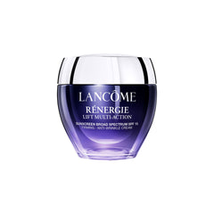 Lancôme Rénergie Lift Multi-Action cream jar with silky texture for daily hydration.
