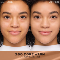 Lancôme Renergie Lift Makeup swatch reveals medium to full coverage with natural glow.