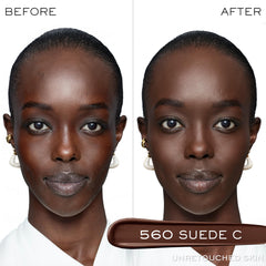 Lancôme Teint Idole Ultra Wear concealer applicator-brush blends seamlessly for a smooth finish.