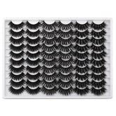 Lanflower 5D 20mm lashes deliver fluffy drama for a striking look.