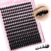 Lanflower lash clusters with spikes deliver fluttery, dimensional lashes for a brighter eye.