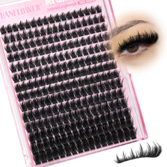 Lanflower lash clusters with spikes deliver fluttery, dimensional lashes for a brighter eye.