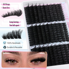 Lanflower manga wispy lashes for dramatic outer corner drama and feather-soft feel.