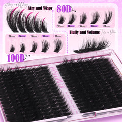Lanflower thin lash band for easy application blends seamlessly with natural lash roots.