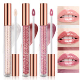 LANGMANNI lip gloss set packaging trio, ideal gift-ready presentation.