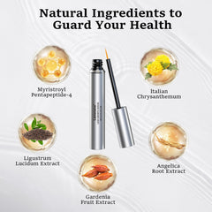Lanonano lash serum close-up brush emphasizes clean, controlled daily use.