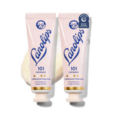 Lanolips 101 Ointment Duo packaging highlights a versatile lip and skin balm for dry areas
