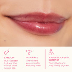 Lanolips Fruity Jellybalm Watermelon tube offers a translucent tint with refreshing scent.