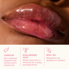 Lanolips Lip Water Watermelon tint with hyaluronic acid for hydration