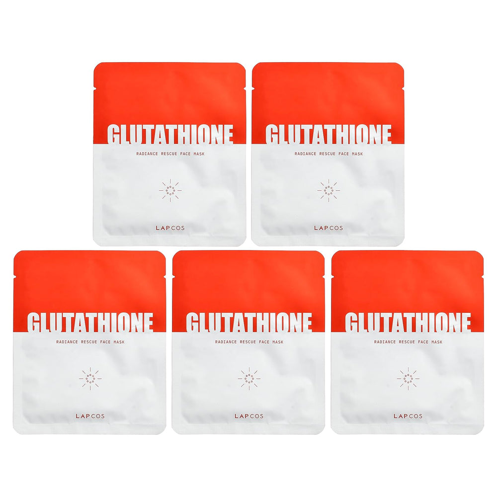LAPCOS Glutathione Radiance Rescue Mask pack promotes brightening and revitalization for daily use.