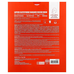 LAPCOS Glutathione Radiance Rescue Mask texture closeup reveals hydrating formula.