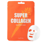 LAPCOS Super Collagen Sheet Mask pack front highlights hydration and renewal.