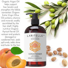 Argan oil droplets indicating nourishing shine from Laritelle.
