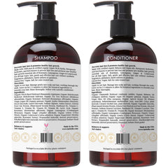 Laritelle Organic Conditioner bottle close-up nourishes hair and eases detangling.